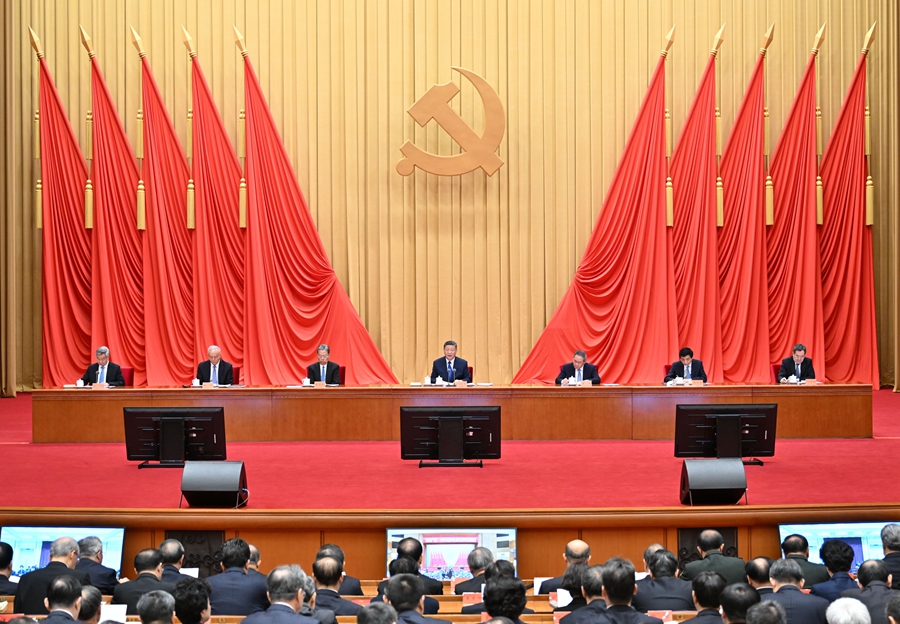 ??1月6日，中共中央總書記、國家主席、中央軍委主席習(xí)近平在中國共產(chǎn)黨第二十屆中央紀(jì)律檢查委員會(huì)第四次全體會(huì)議上發(fā)表重要講話。李強(qiáng)、趙樂際、王滬寧、蔡奇、丁薛祥、李希出席會(huì)議。